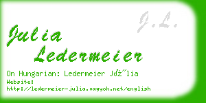 julia ledermeier business card